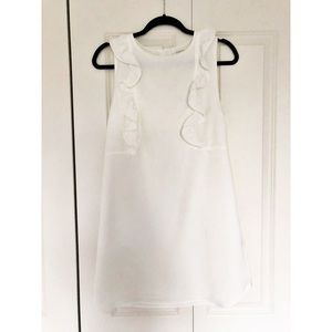 White Ruffle Dress